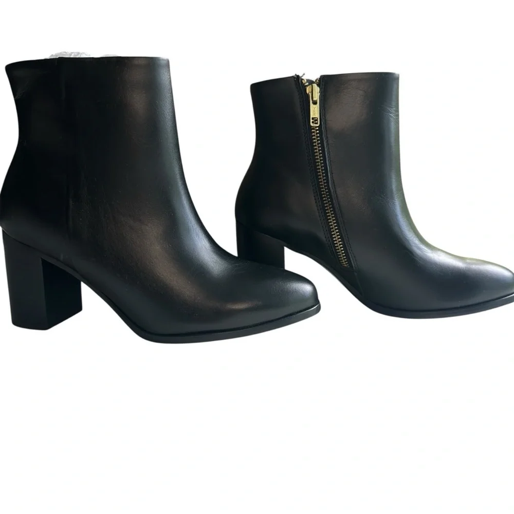 Nisolo 100% Leather Women's Lia Heeled Bootie Black Size 7 NIB - Picture 2 of 9